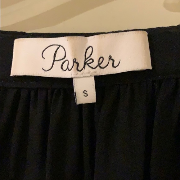 PARKER | Blue Acre Peasant Blouse | Small | Black, Embroidered | Like New - Picture 6 of 7